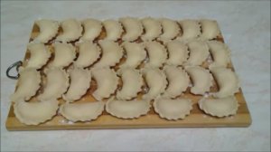 Заварное тесто для вареников с творогом.