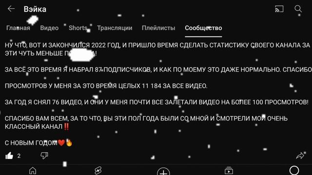 ИТОГИ КАНАЛА ЗА 2023 ГОД | Вэйка смотреть онлайн