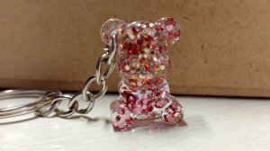 Брелок Медвежонок из эпоксидной смолы