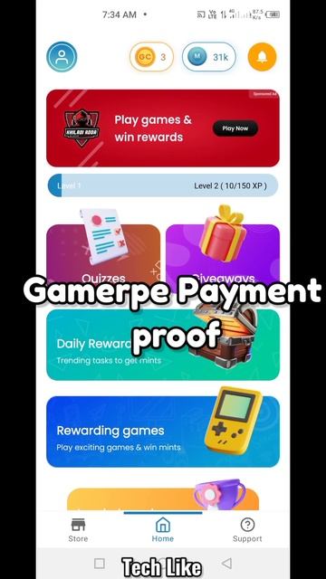 GamePe App Payment Proof | GamerPe Payment Proof 🥳 #shorts #gamerpe