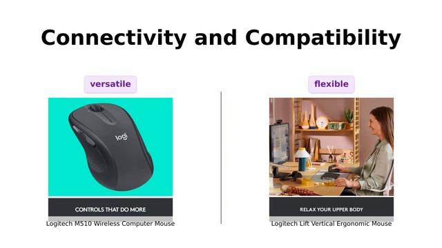 🔥 Compare Logitech M510 Vs Logitech Lift Ergonomic Mouse