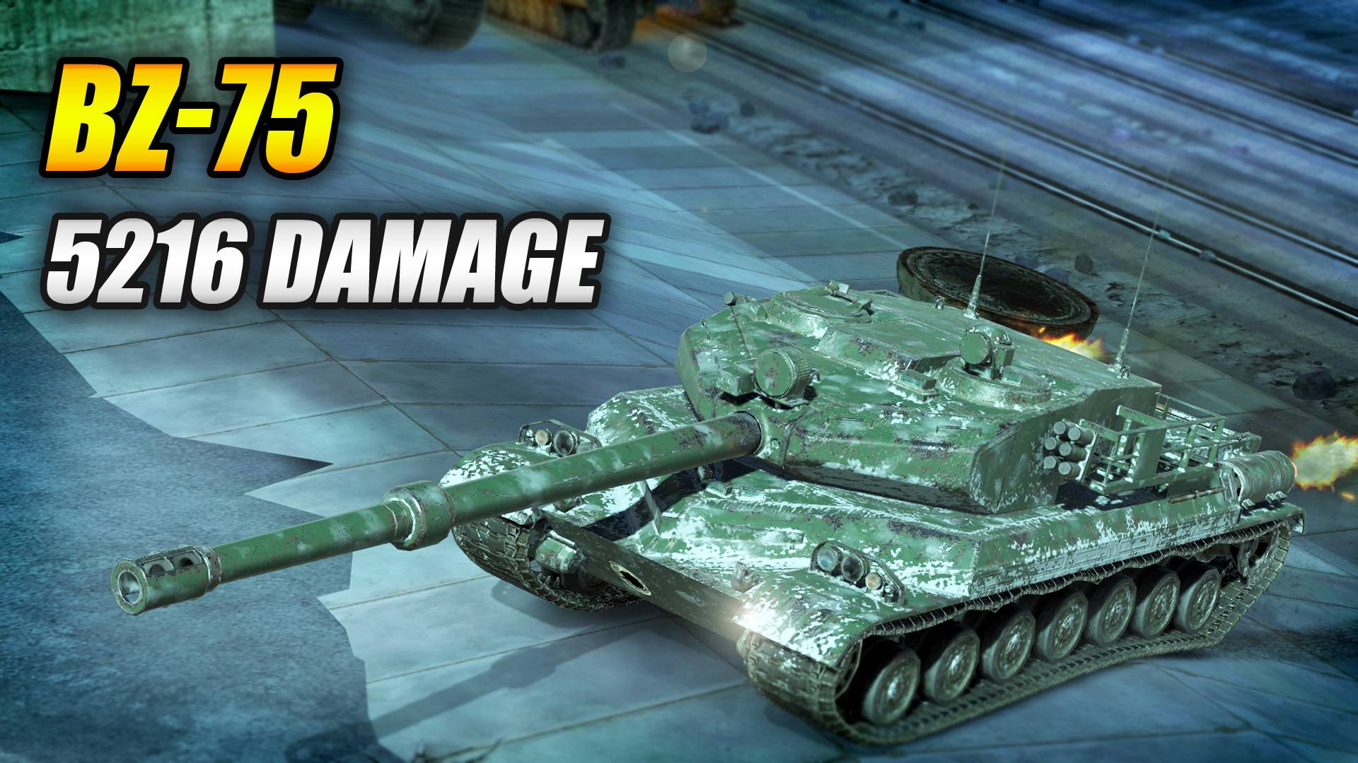 Bz-75 - Китайский тяж с фишками! (Tanks Blitz | Танки Блиц) смотреть онлайн