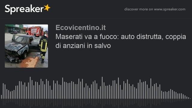 Maserati va a fuoco: auto distrutta, coppia di anziani in salvo смотреть онлайн