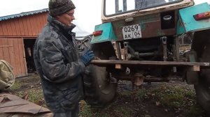 Установка КУНа и отвала на трактор. Возвращаем всё как было!