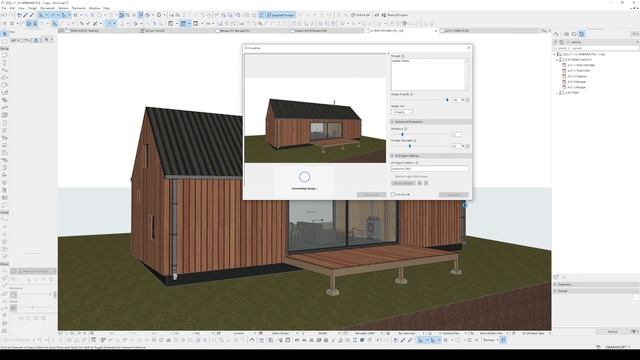 Визуализация чрез изкуствен интелект в Archicad 27 (AI Visualizer) смотреть онлайн