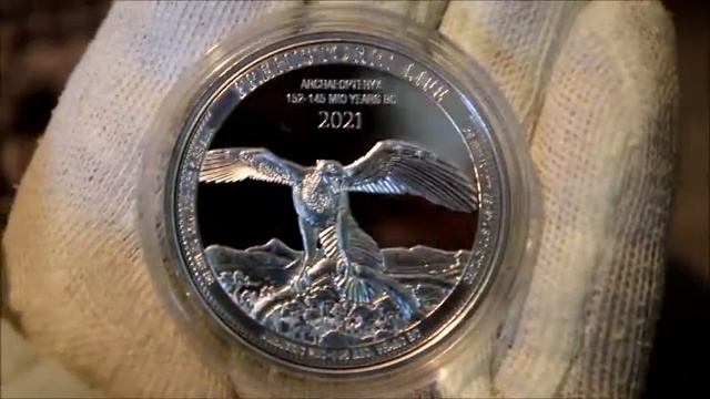 Münze 2021 Kongo 20 Francs Prehistoric Life Archaeopteryx 1 OZ Silber смотреть онлайн