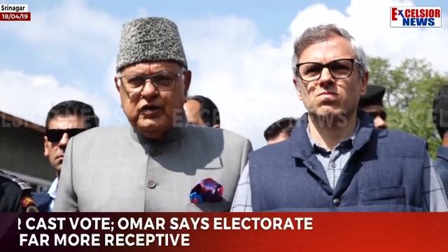 Farooq , Omar cast vote; Omar says electorate far more receptive смотреть онлайн