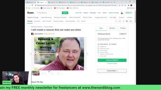 LIVE Fiverr Gig Reviews With Fiverr Pro Seller Mike Nardi смотреть онлайн