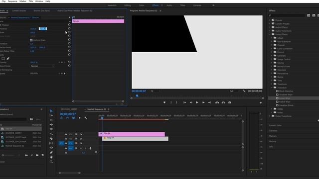 Adobe Premiere Pro|| Custom Linear Wipe Transition Effect