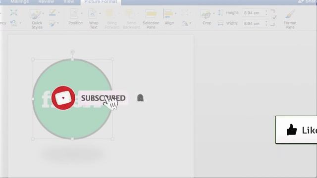 How to Transform/Convert Square picture into Circle in Microsoft Word смотреть онлайн