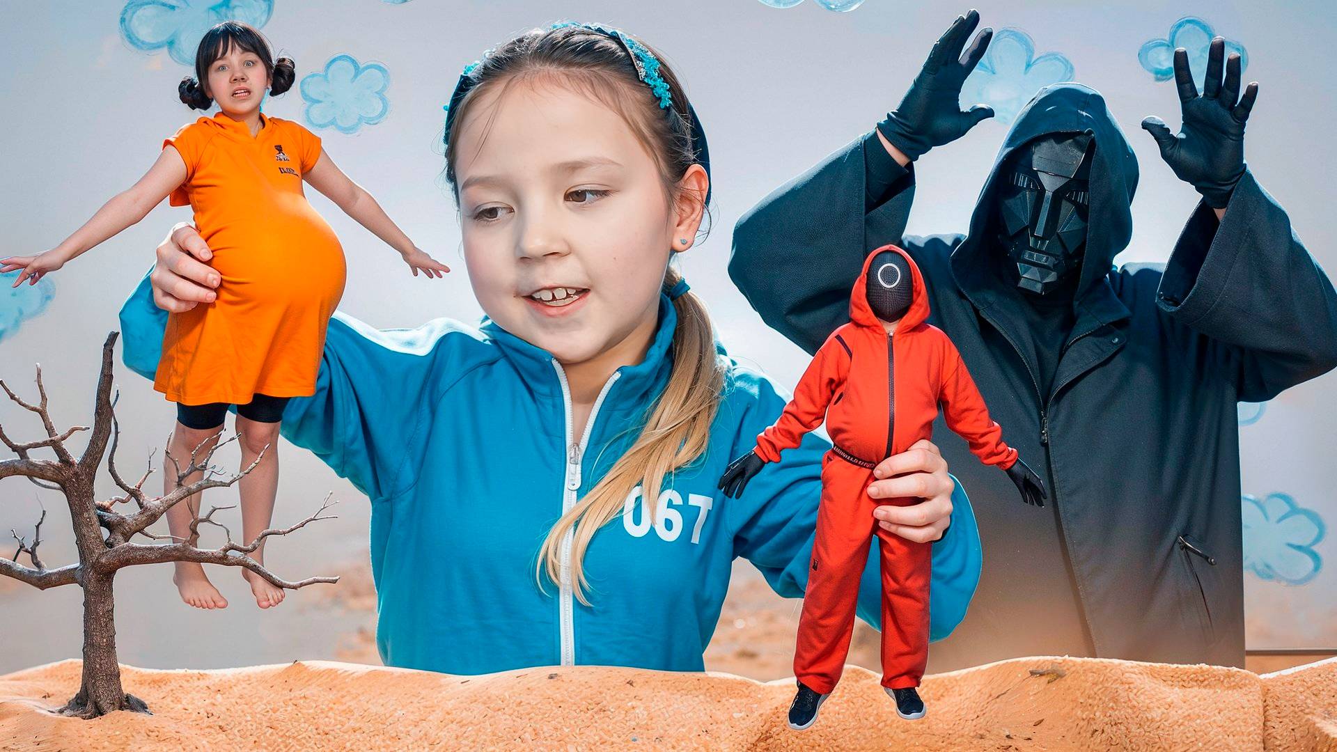 Моя младшая сестра уже 24 часа играет в Squid Game 2! смотреть онлайн