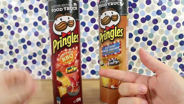 Food Truck Pringles! Southern Fried Chicken & Sweet Spicy BBQ Food Tasting Review | Birdew Reviews смотреть онлайн