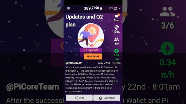 [Pi Network] 0.34 π/h смотреть онлайн