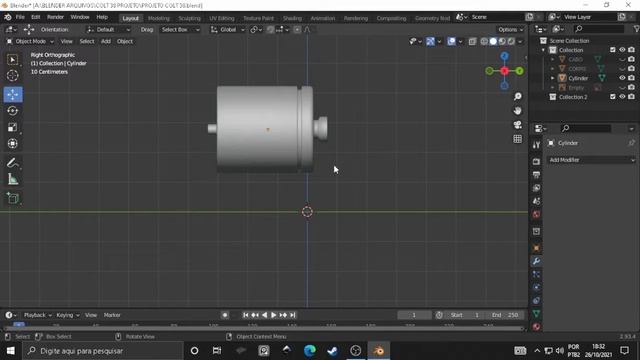 COMO MODELAR REVOLVER NO BLENDER PT 3 смотреть онлайн