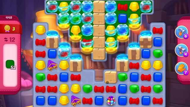HomeScapes Level 448 No Boosters (25 Moves)