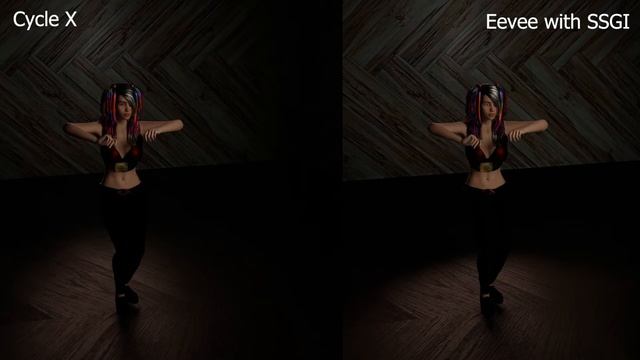 SSGI Eevee vs Cycle X Render in Closed Room Low Light Situation смотреть онлайн