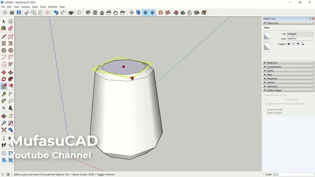 [PART 6] Sketchup 2021 Circle And Scale Essential Training For Beginner смотреть онлайн