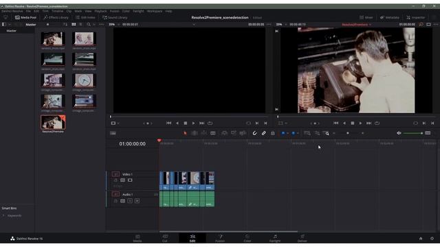 Scene detection in Resolve to Premiere смотреть онлайн