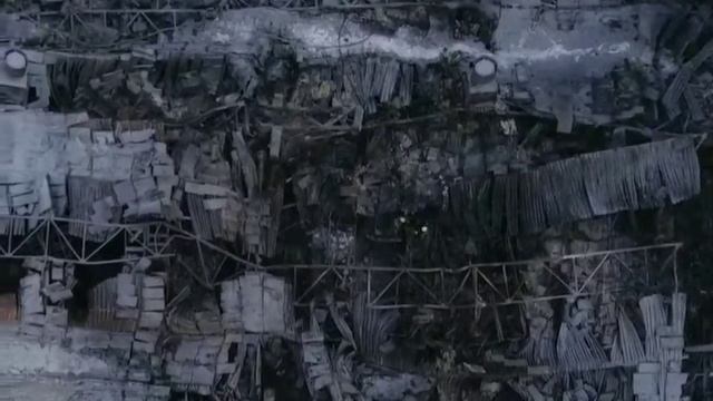 после пожара от гипермаркета 