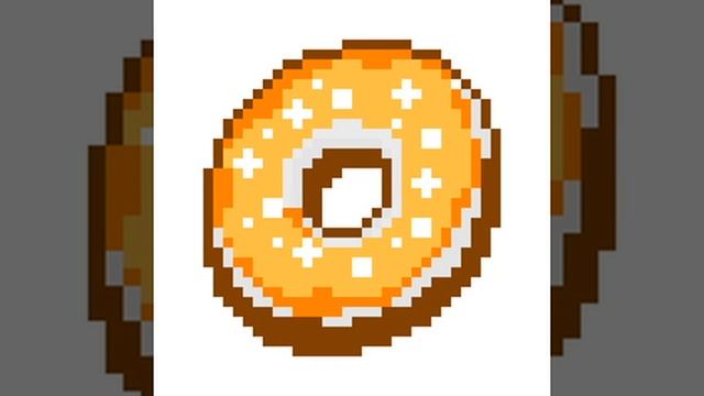 Вкусный пончик)))