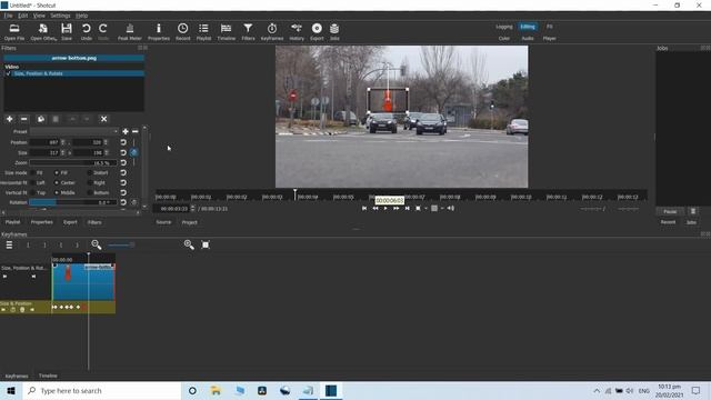 Motion Tracking In Shotcut Using Keyframe Animation, Trace Object Manually In Shotcut