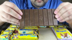 ASMR NESQUIK CHOCOLATE PARTY (Dessert Eating Sounds) Mukbang *NO TALKING* | Russian ASMR