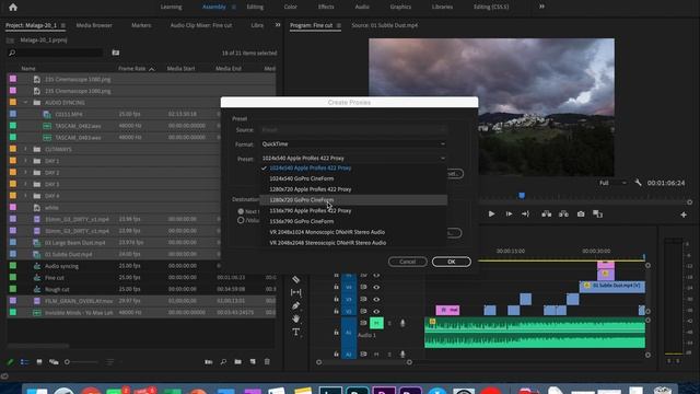 CREATE PROXY FILES FOR FASTER WORKFLOW - PREMIERE PRO