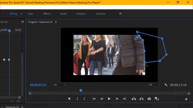 Slick Walk By Transition Effect | Easy Masking in Adobe Premiere Pro CC Tutorial | Reveal with Mask смотреть онлайн