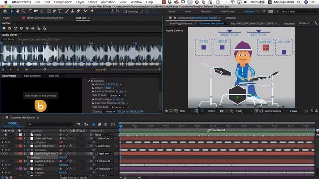 BeatWiggle Patterns and Character Animation with BeatEdit for Ae - In Depth Tutorial смотреть онлайн
