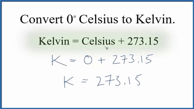 How to Convert 0° Celsius to Kelvin смотреть онлайн