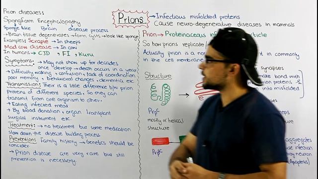 Prions | Proteinaceous infectious particles | Spongiform Encephalopathy | смотреть онлайн