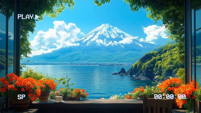 расслабляющая сцена Вулкан Креницын Остров Онекотан⛰️ Лучшая расслабляющая музыка для снятия стресс смотреть онлайн