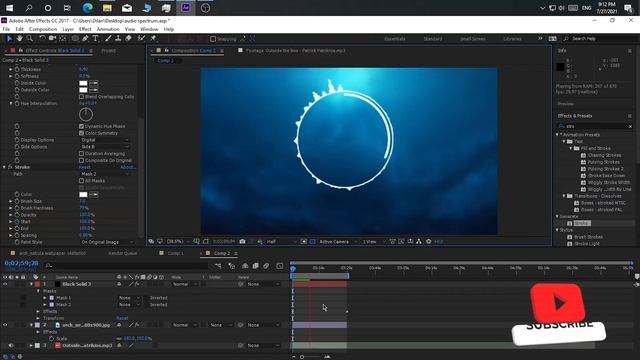 Audio Visualizer in After Effects - After Effects Tutorial - No Third-Party Plugin смотреть онлайн