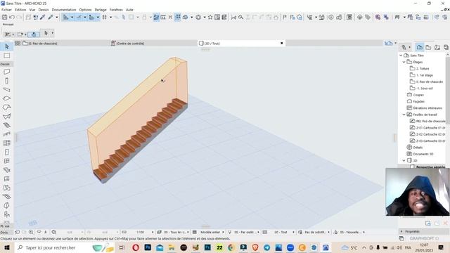 ArchiCAD 26 tutoriel : Comment Enlever Un Contour Sur Un Escalier смотреть онлайн