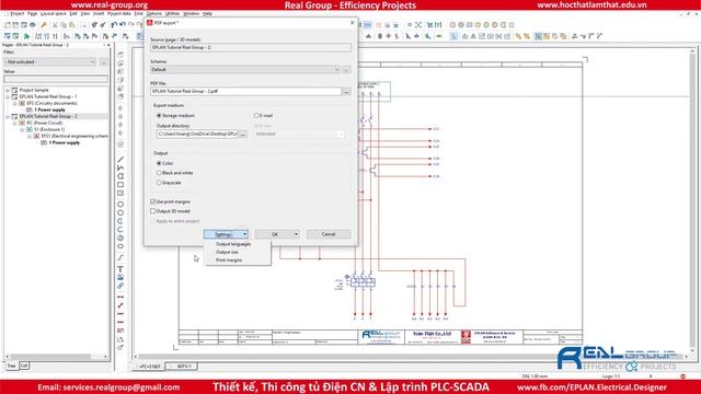 Exporting PDF file | EPLAN Education смотреть онлайн