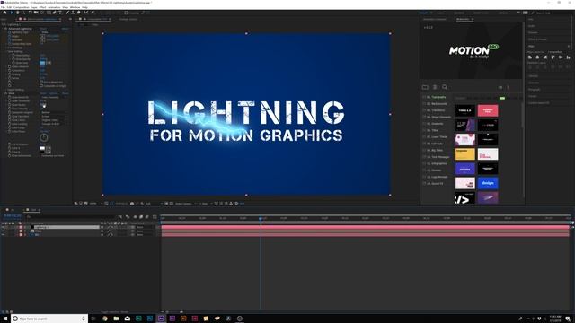 Add Lightning Effects To Motion Graphics | After Effects Tutorial смотреть онлайн