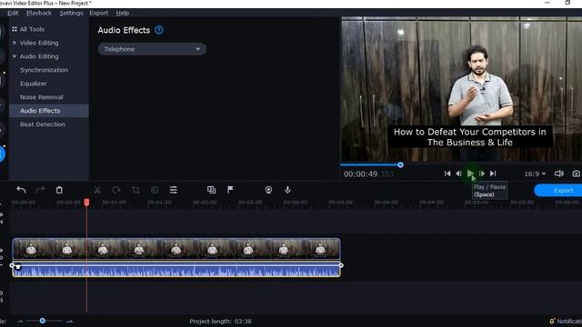 How to Add Audio Effects in Video in Movavi Video Editor Plus смотреть онлайн