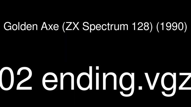 Golden Axe (ZX Spectrum 128) (1990) смотреть онлайн