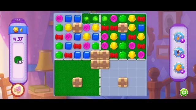 Homescapes Level 164, Level 165. No Booster