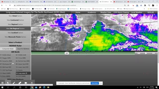 Alaska 7.5 Earthquake plus energy pulse on GOES West - now world wide plus Radar Energy 10-19-20 смотреть онлайн