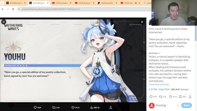 EDAN REK!! Cantik banget karakter ini!! The Shorekeeper Drip Wuthering Waves Reaction смотреть онлайн