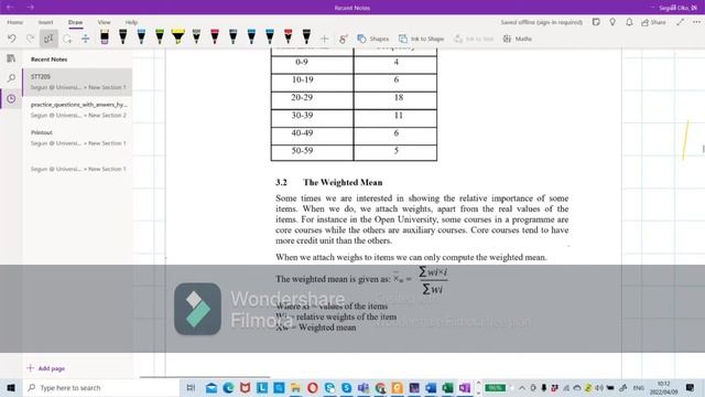 Measurement Of Central Tendency (Mean, Median And Mode) WEEK 5
