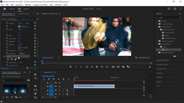 SLOW SHUTTER Effect - Premiere Pro 2023 смотреть онлайн