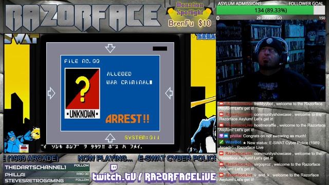 Cyber Police ESWAT (1989 Arcade) - Razorface Live смотреть онлайн