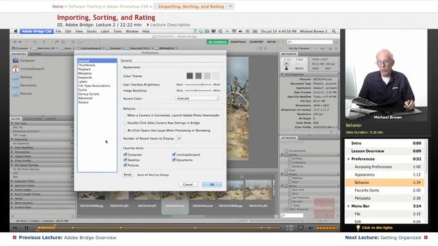 "Importing, Sorting, and Rating" | Adobe Photoshop CS6 with Educator.com смотреть онлайн