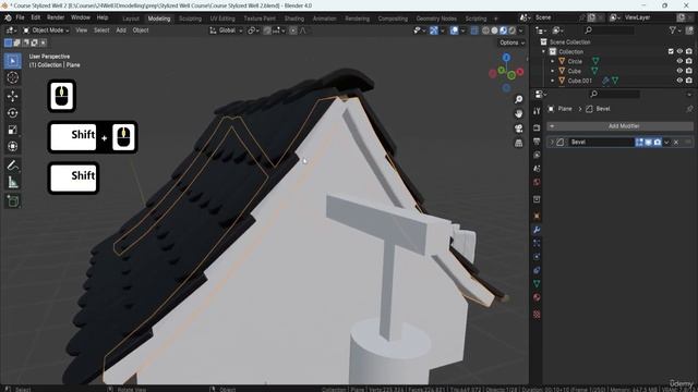 3 Lesson 20 Constructing Wooden Frameworks for Roof Tiles in Blender смотреть онлайн