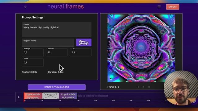 Neural Frames Videoeditor Explanation