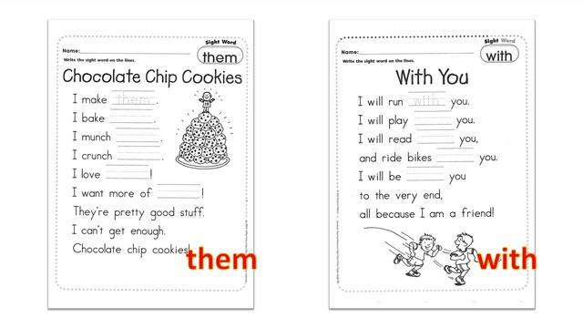 Sight Word Poetry Pages | I Can read | Learning English смотреть онлайн