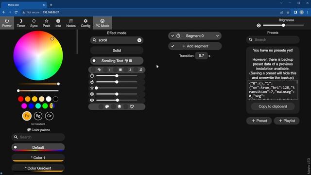 WLED Custom Scrolling Text - A Quick Tutorial
