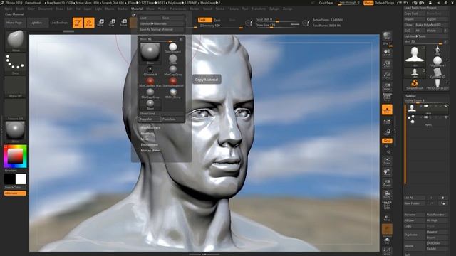 How to use Material Zbrush (Part 2)- Ch - 19 смотреть онлайн